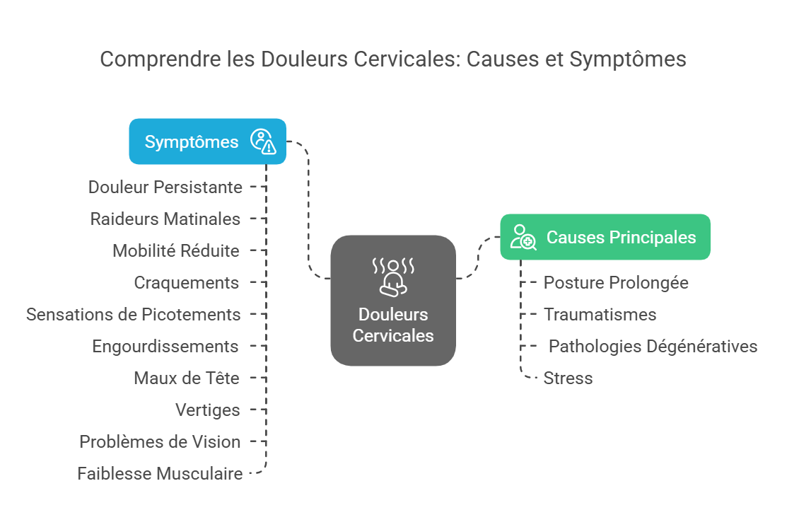 Causes et symptômes des douleurs cervicales
