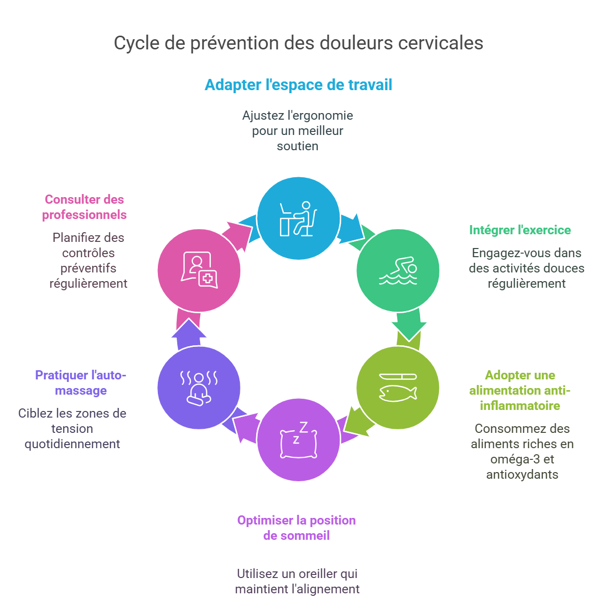 Comment prévenir les douleurs cervicales