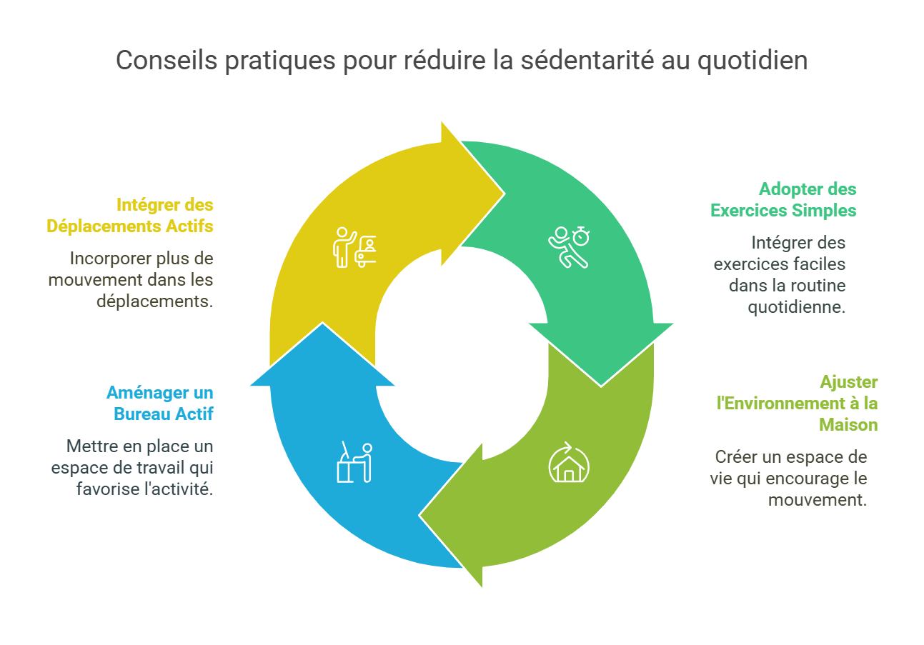 Conseils pratiques pour réduire la sédentarité au quotidien