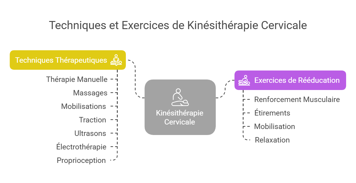 Techniques et exercices de kinésithérapie cervicale