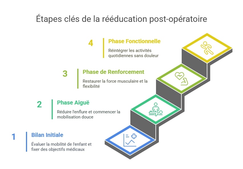 Étapes clés de la rééducation post-opératoire