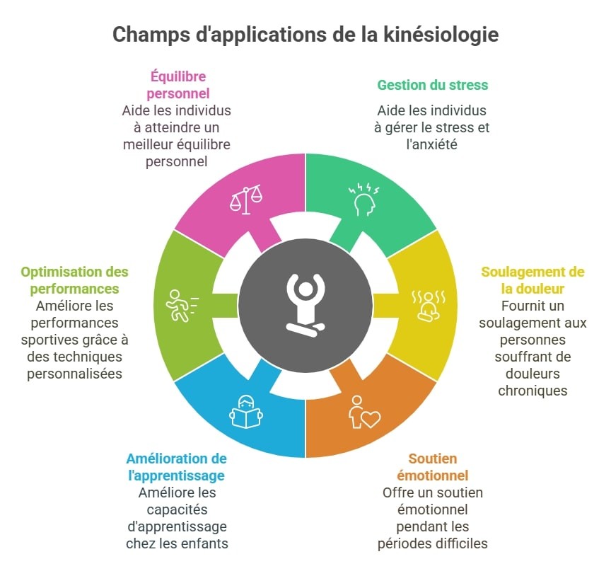 Les champs d'application de la kinésiologie